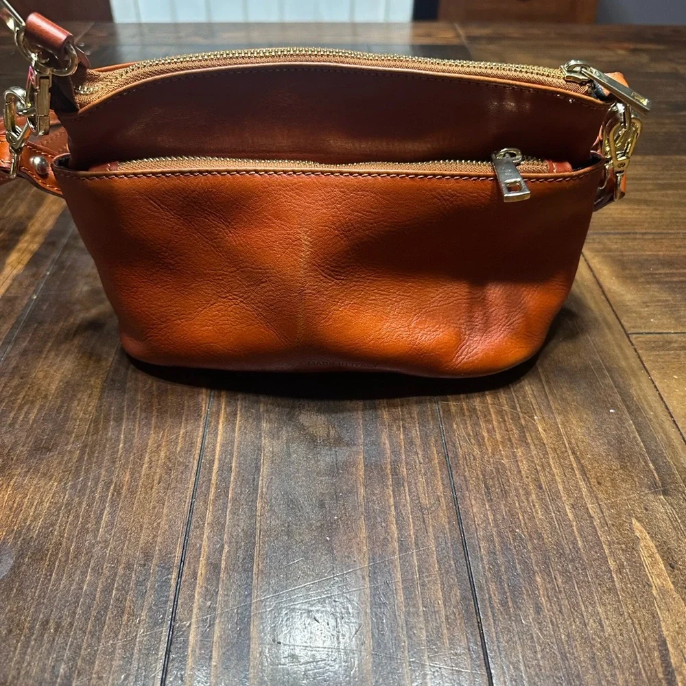 Diane Von Furstenberg Burnt Orange Crossbody or Hand Bag - Picture 2 of 8